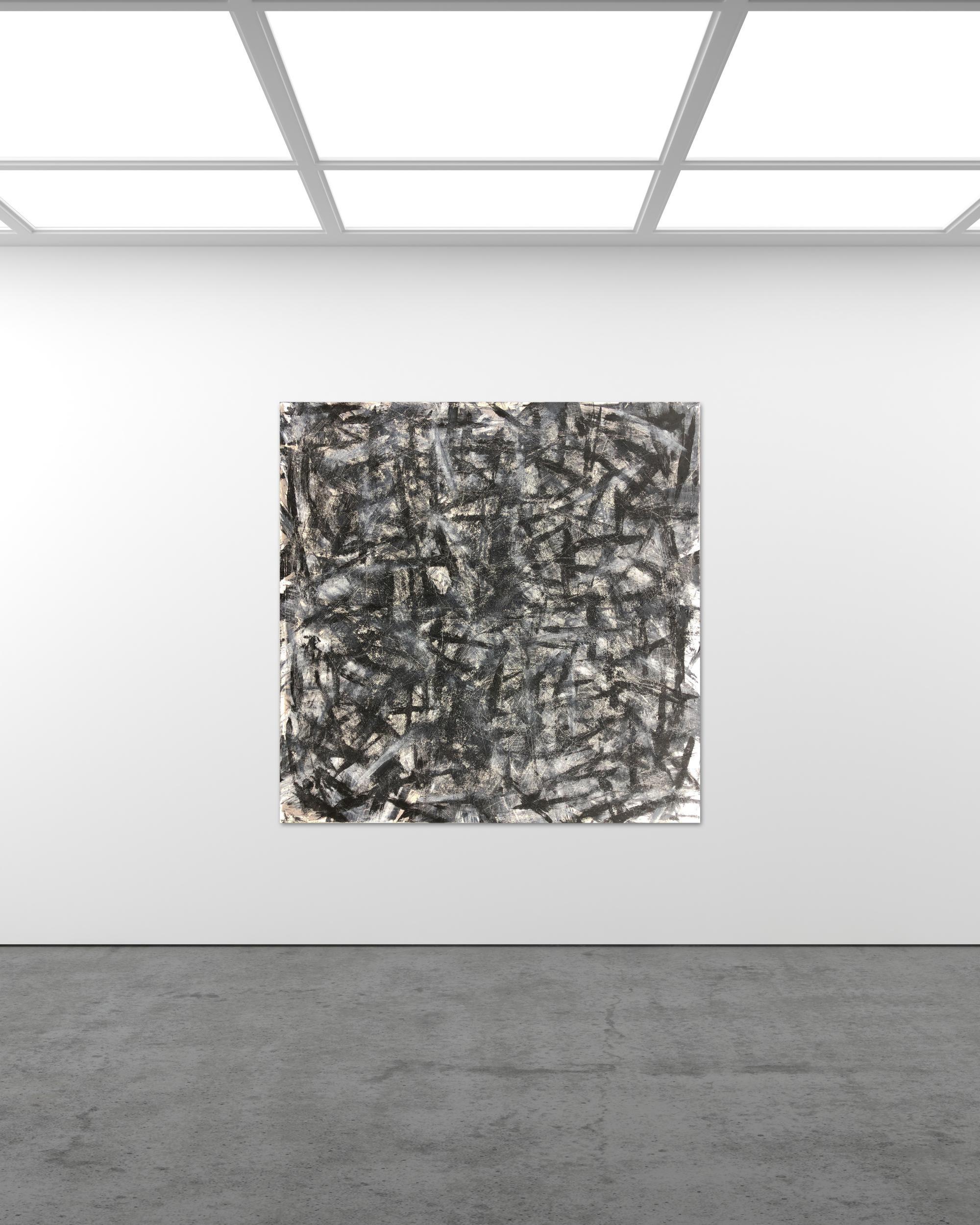 Fiebre por arañazos de gato negro de Troy Smith Arte abstracto - Painting Abstracto de Troy Smith Studio