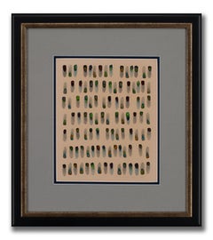 "IV.3.1975" Watercolor Painting on Paper by Tim Nordin, Framed