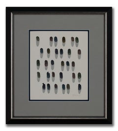 Untitled Watercolor Painting on Paper by Tim Nordin, Framed