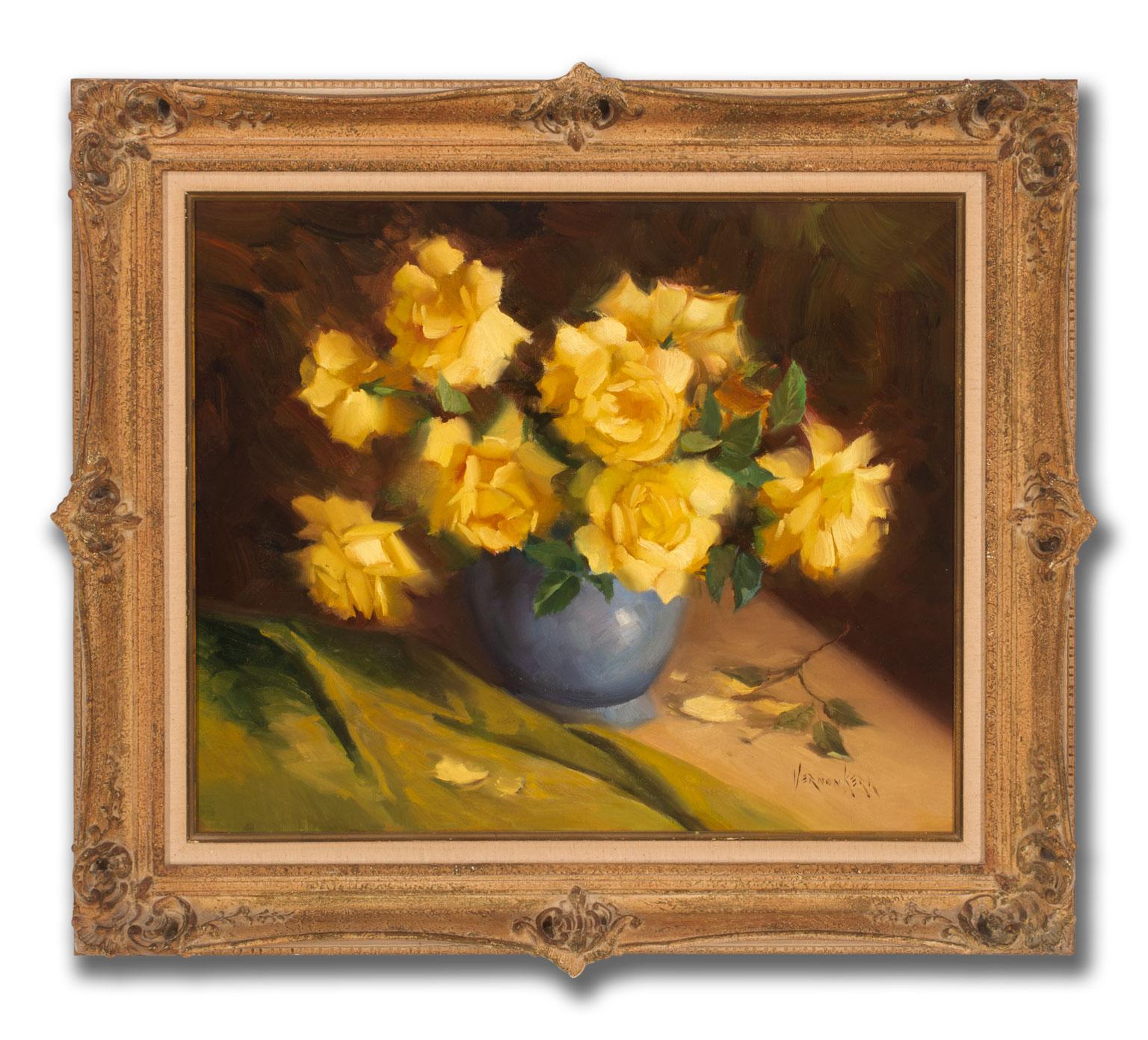 paintings of yellow roses