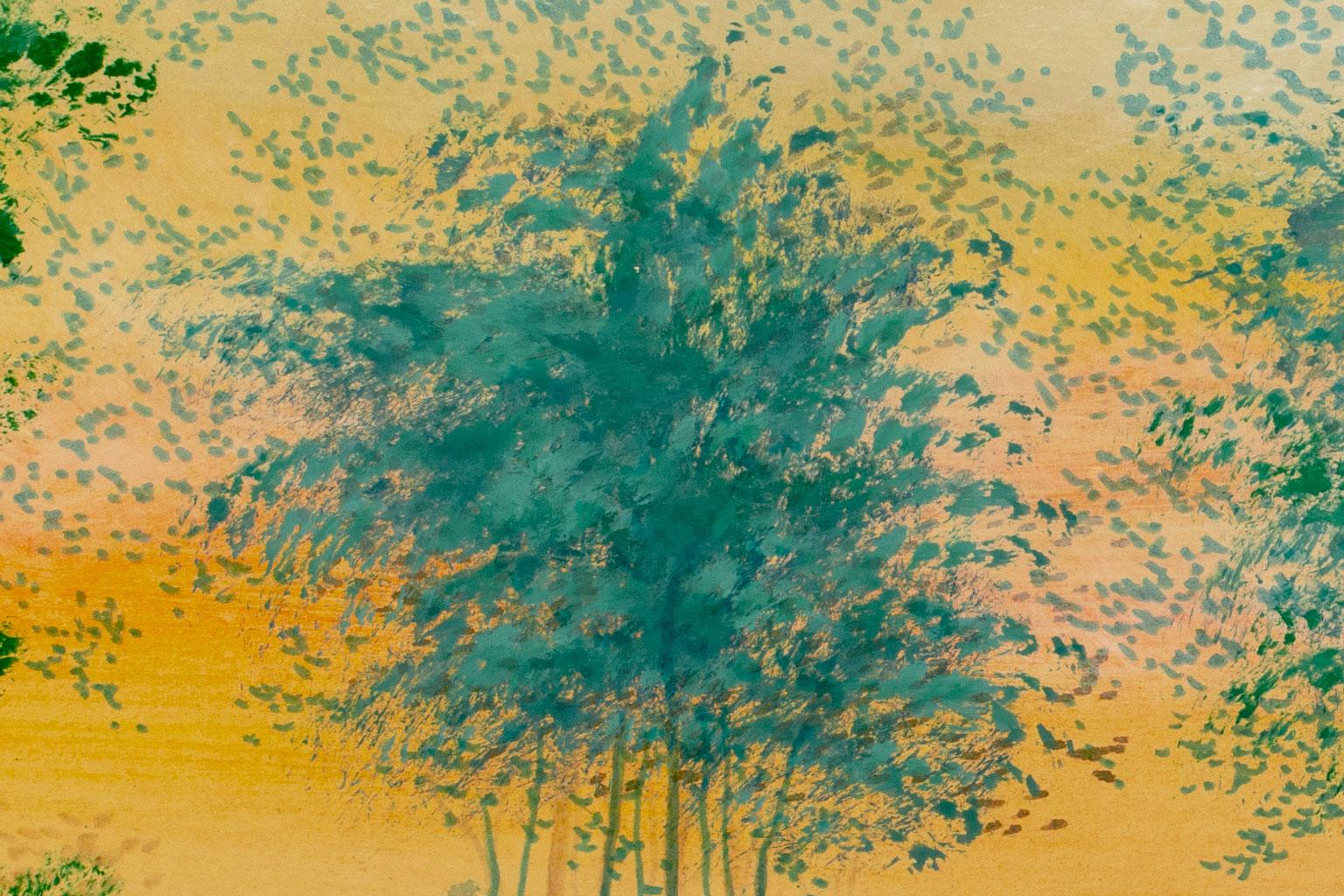 « Meadow », aquarelle originale sur papier de William Verdult, encadrée en vente 5