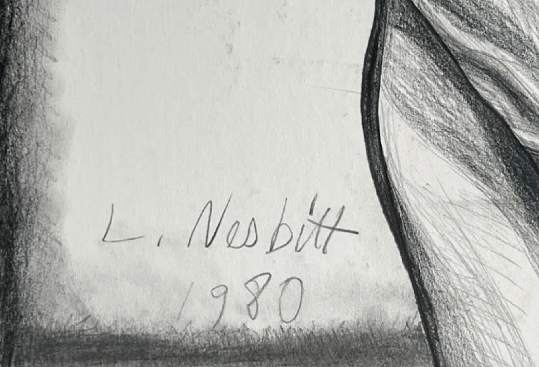 Ohne Titel (Male Nude), 1980, Original ZeichnungLowell Nesbitt 1
