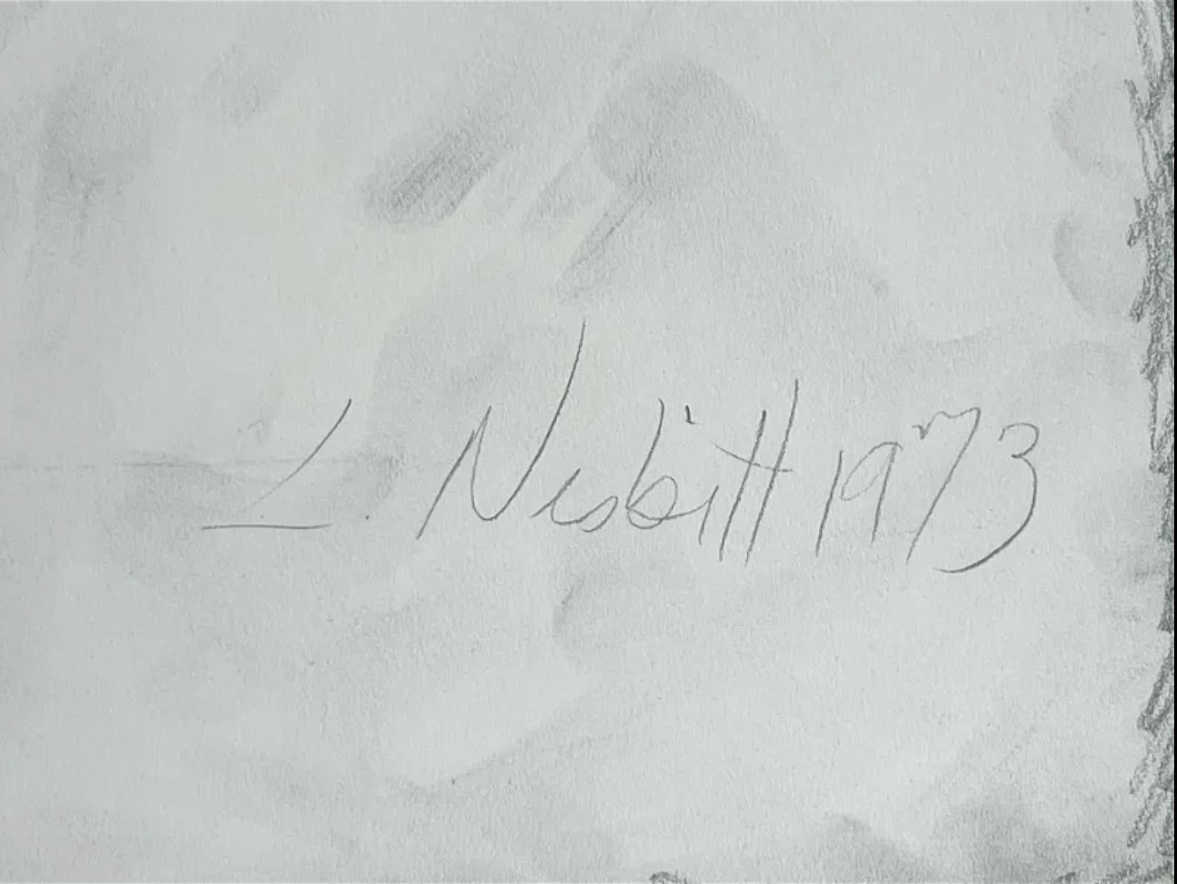 Ohne Titel (Male Nude), 1973, Originalzeichnung von Lowell Nesbitt 1