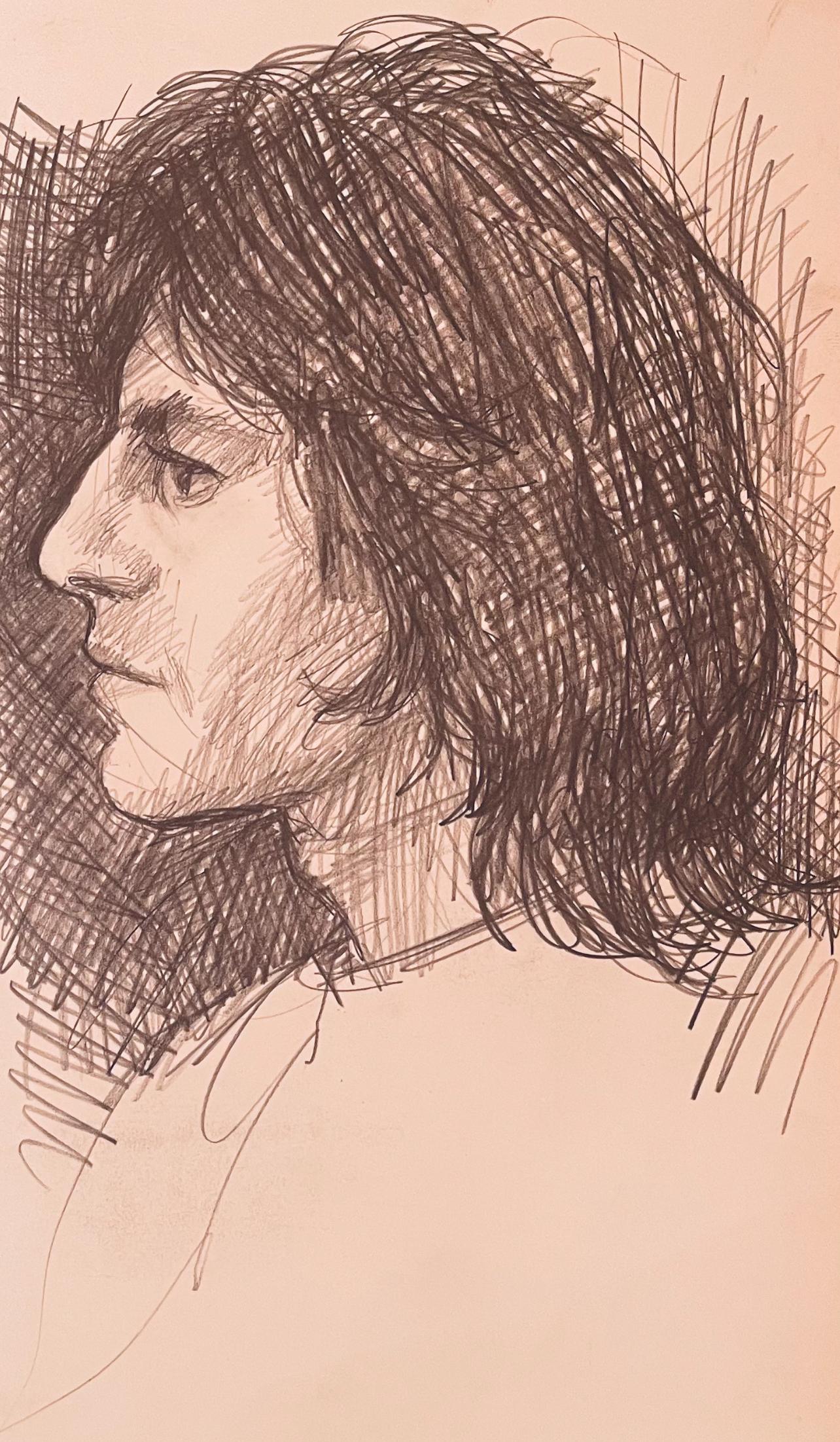 Ohne Titel (Studie einer männlichen Renaissance-Figur), 1964, Ian Hornak - Zeichnung im Angebot 1