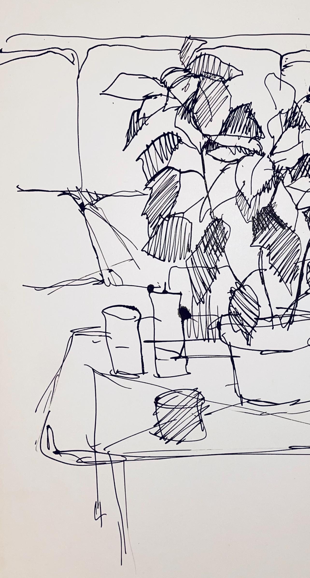 (Modern Still Life) Untitled, 1964, Ian Hornak — Drawing For Sale 3