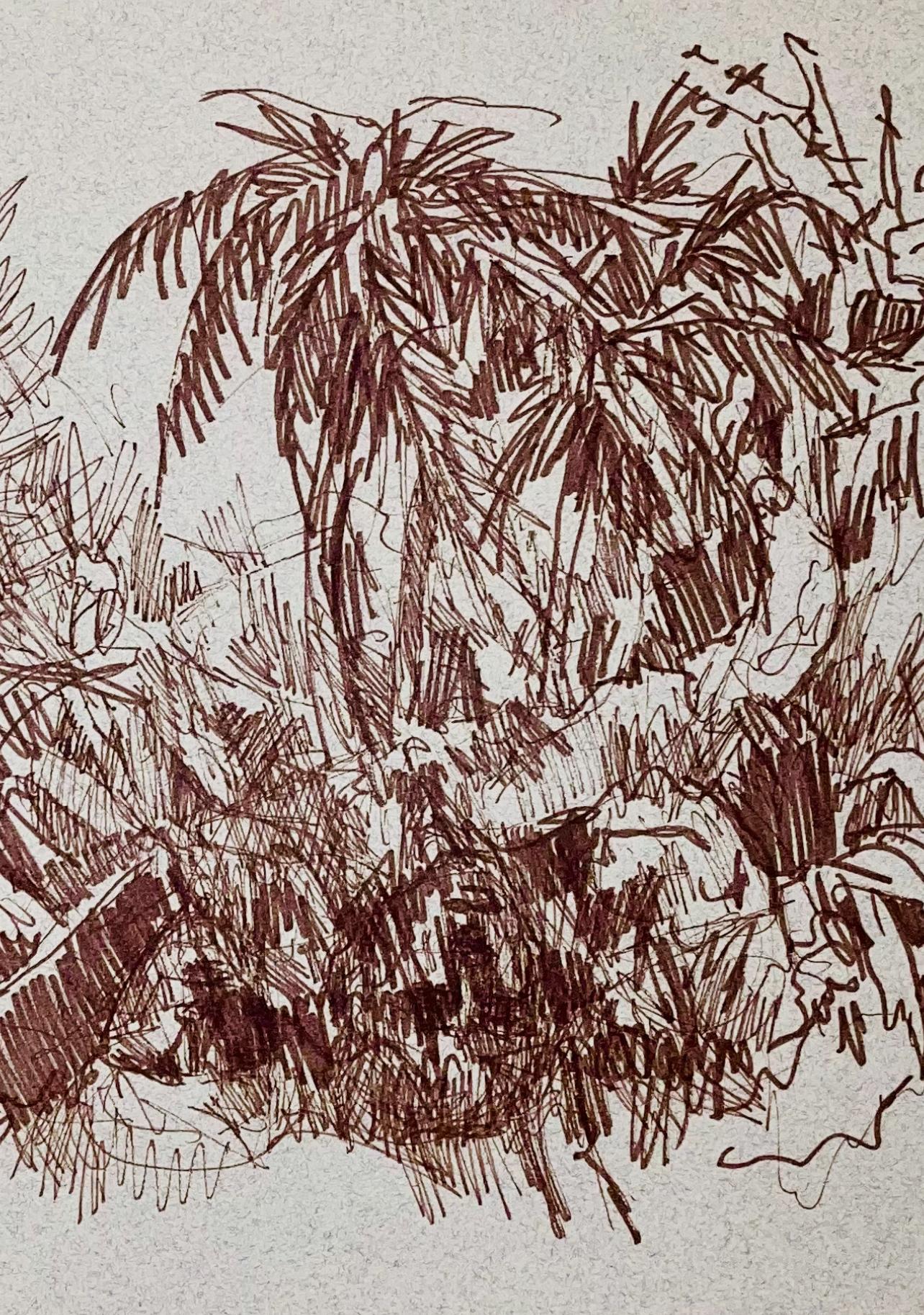 (Abstract Tropical Landscape) Untitled, 2001, Ian Hornak — Drawing For Sale 1