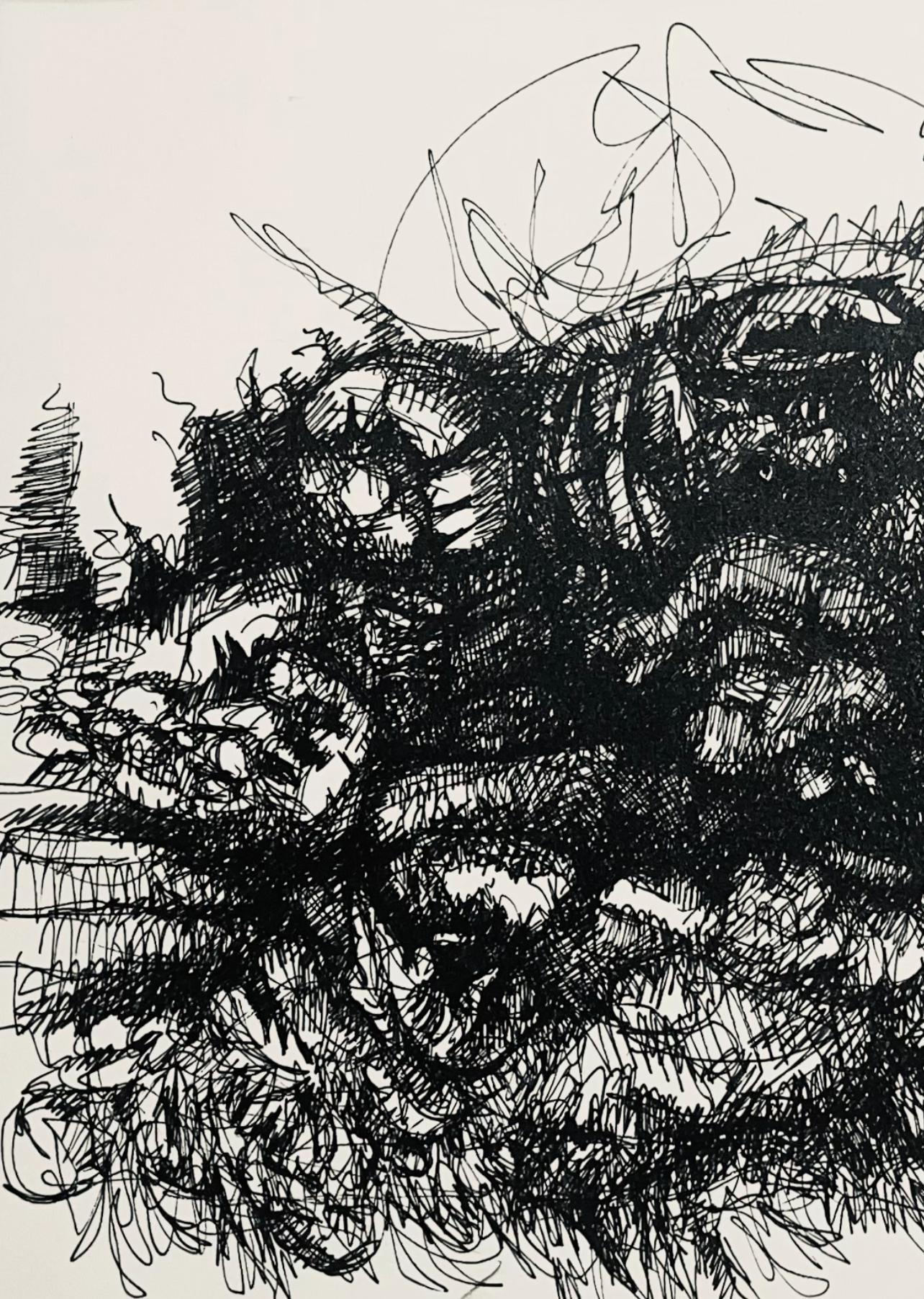 (Abstract Landscape) Untitled, 1965, Ian Hornak — Drawing For Sale 3