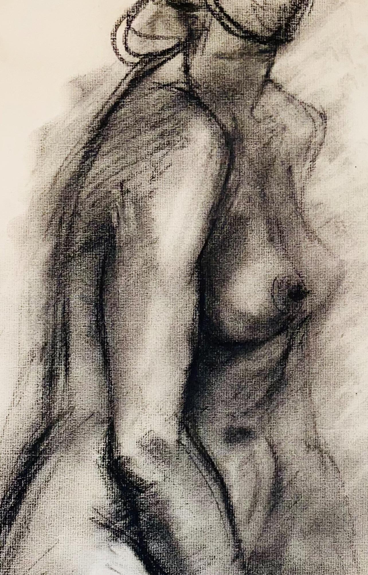 Untitled (Renaissance Female Nude Figure Study), 1963, Ian Hornak — Drawing For Sale 1