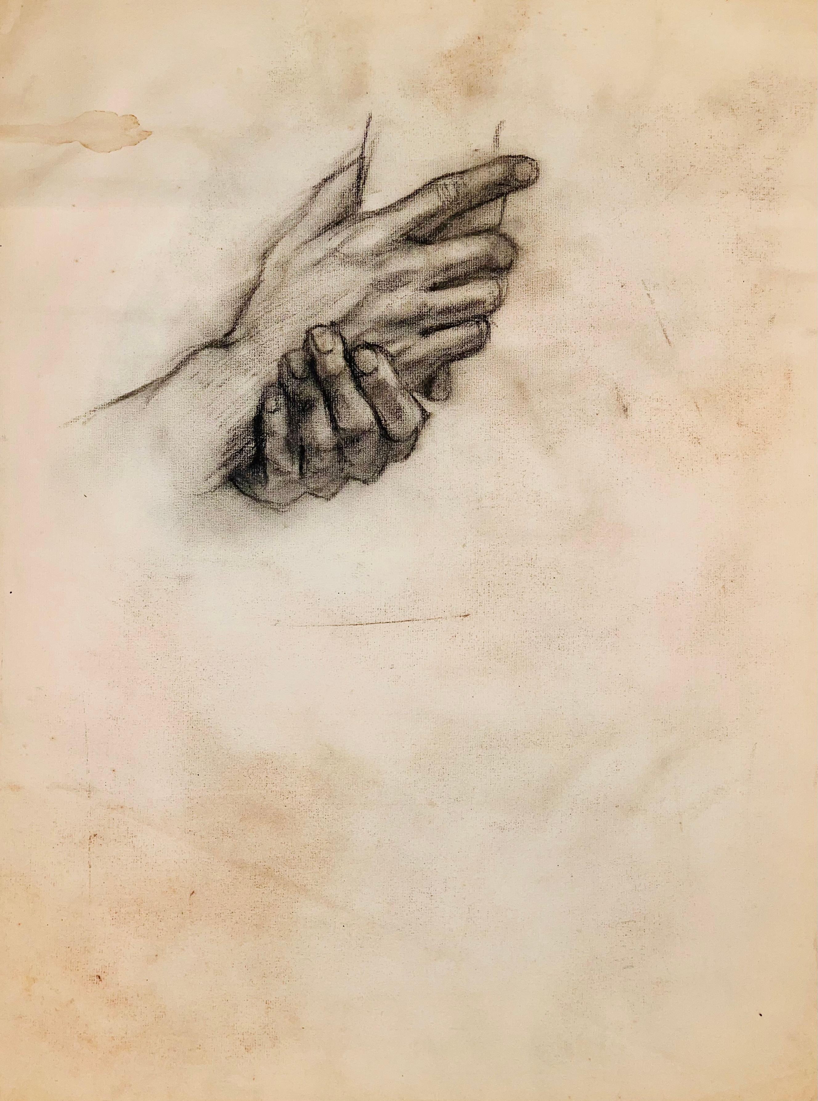 Ohne Titel (Renaissance-Handstudie), 1963, Ian Hornak - Zeichnung