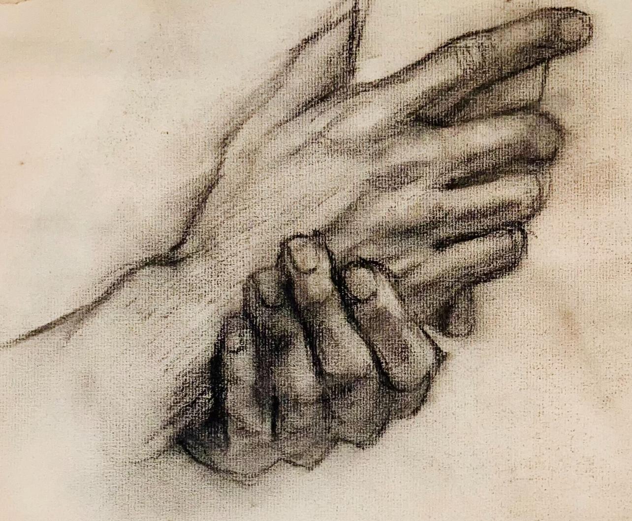 Untitled (Renaissance Hand Study), 1963, Ian Hornak — Drawing For Sale 1