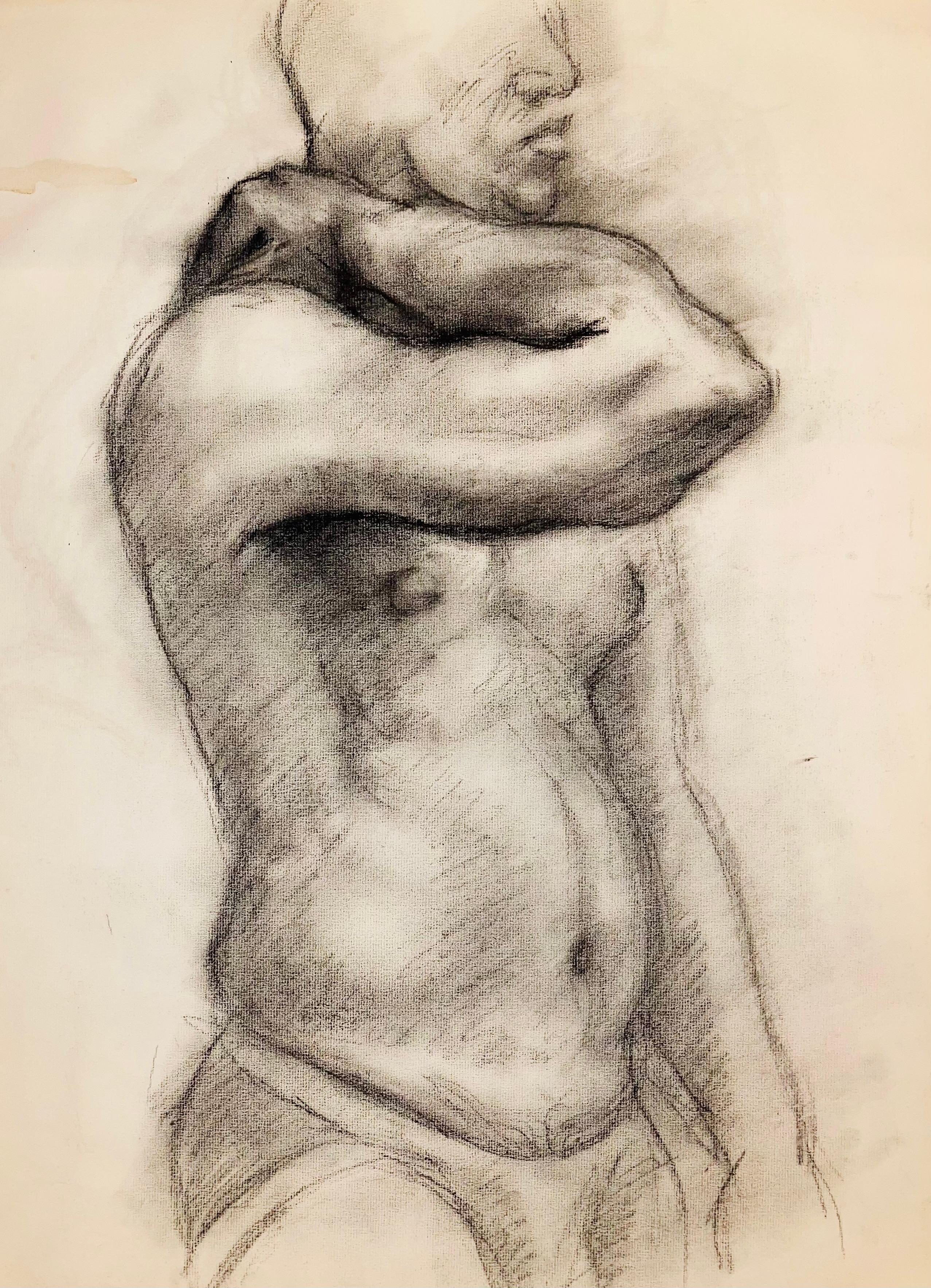 Sans titre (étude de figure masculine de la Renaissance), 1963, Ian Hornak - Dessin