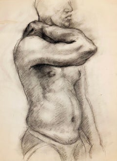 Vintage Untitled (Renaissance Male Figure Study), 1963, Ian Hornak — Drawing