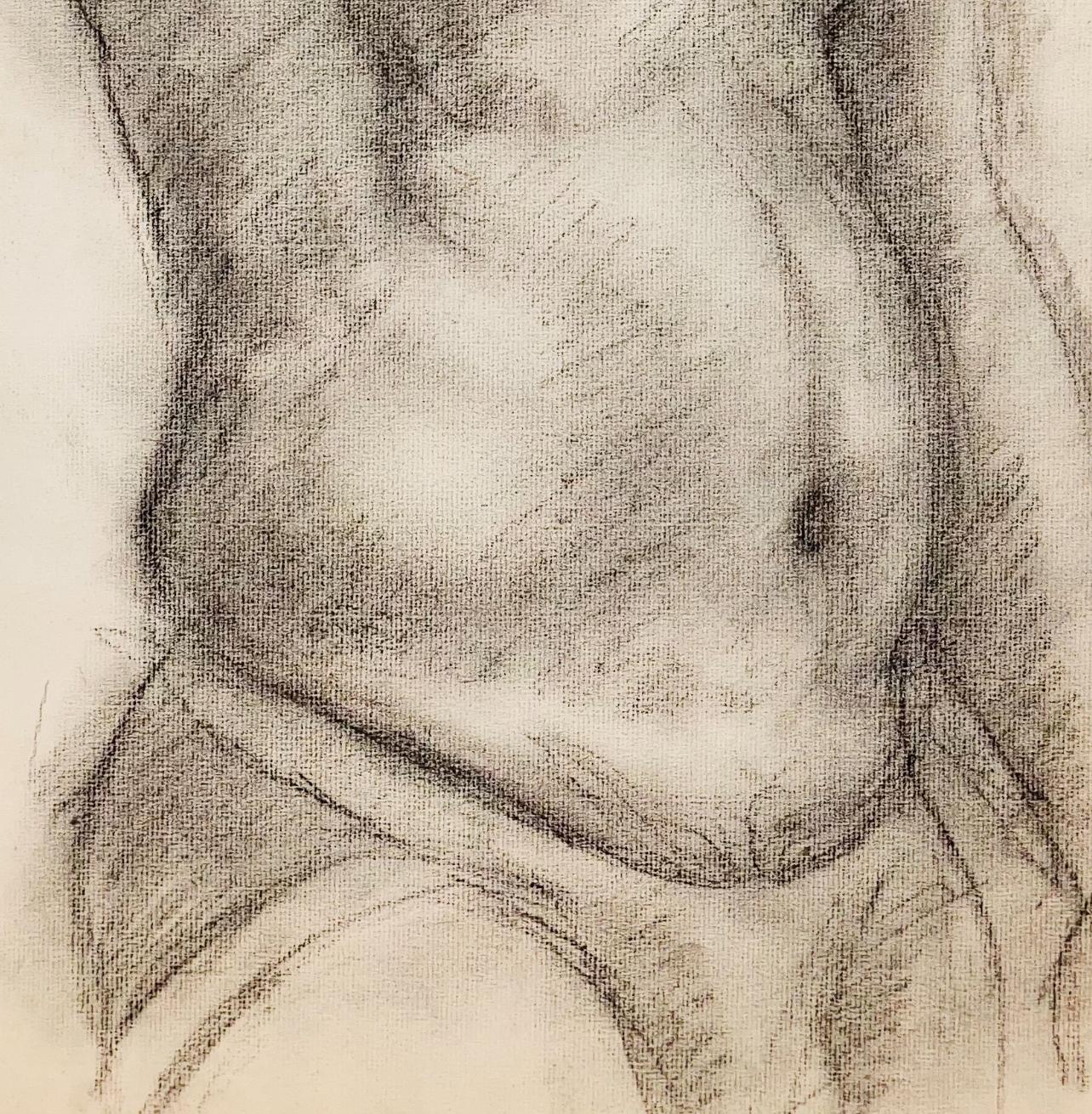 Untitled (Renaissance Male Figure Study), 1963, Ian Hornak — Drawing For Sale 2