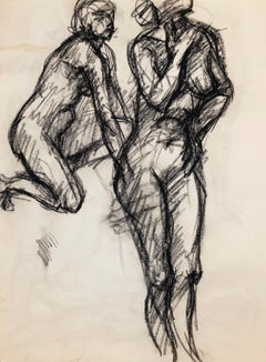 Ohne Titel (Studie eines weiblichen Renaissance-Akts), 1963, Ian Hornak - Zeichnung