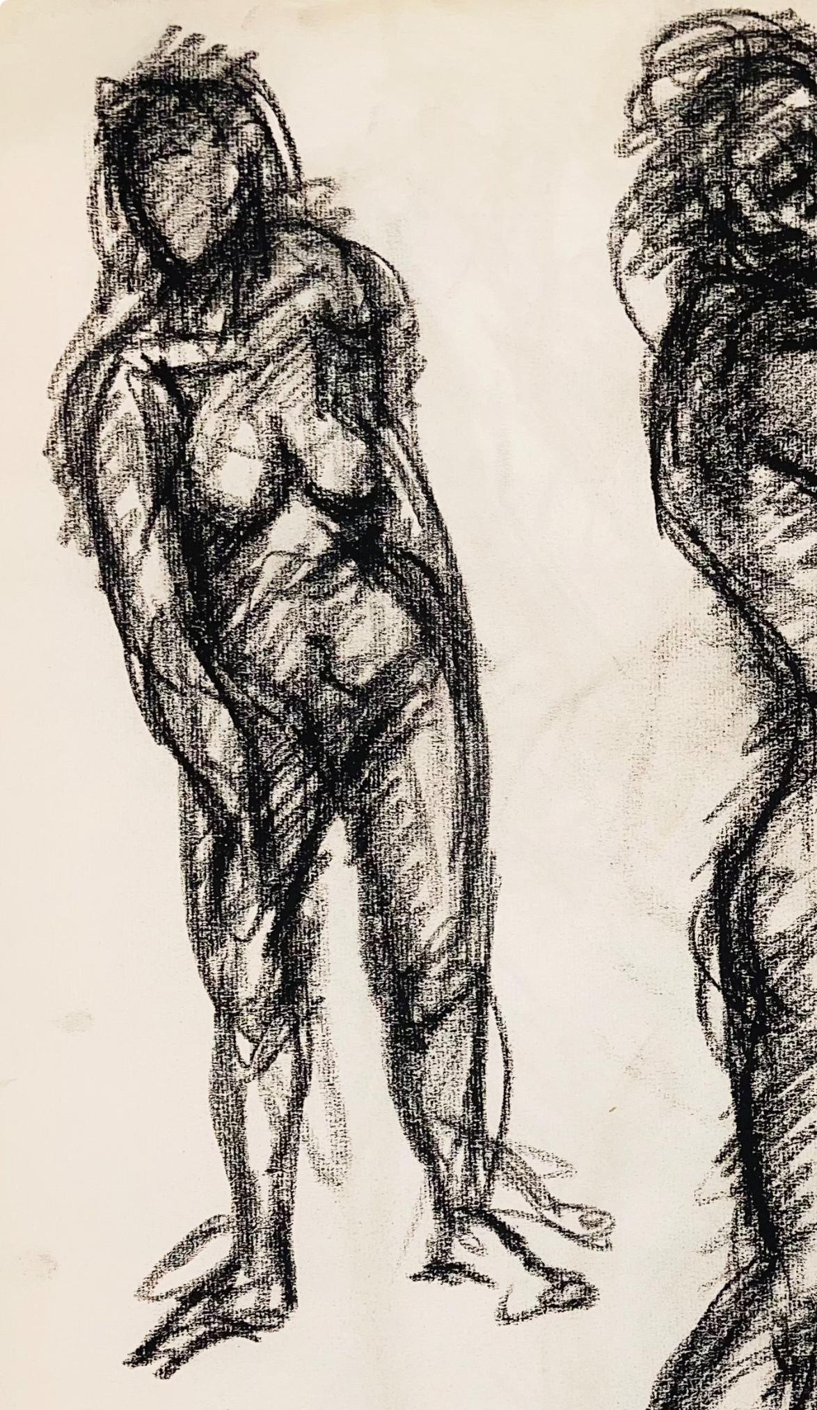 Untitled (Renaissance Female Nude Figure Study), 1963, Ian Hornak — Drawing For Sale 3