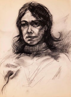 Sans titre (étude de figure féminine), 1963, Ian Hornak - Dessin