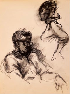 Vintage Untitled (Female and Male Figure Study), 1963, Ian Hornak — Drawing