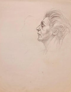Sans titre (étude de figure masculine de la Renaissance), 1963, Ian Hornak - Dessin