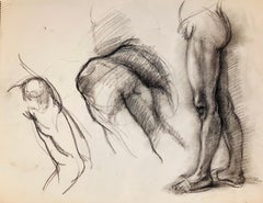 Ohne Titel (Studie eines männlichen Renaissance-Akts), 1963, Ian Hornak - Zeichnung