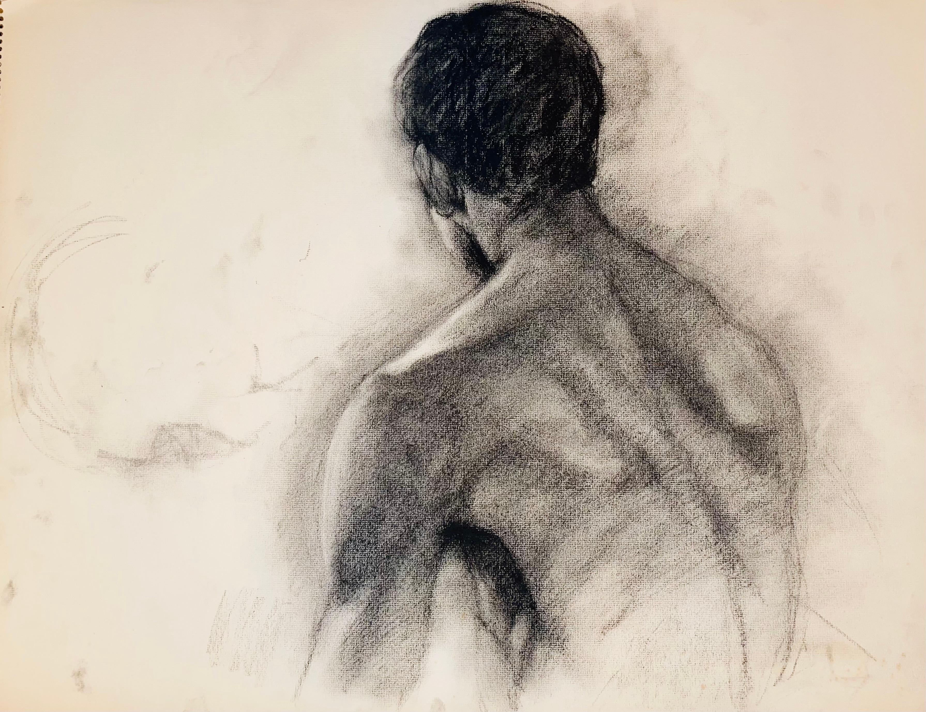 Untitled (Renaissance Male Nude Figure Study), 1963, Ian Hornak — Drawing