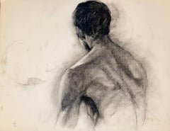Sans titre (étude d'un nu masculin de la Renaissance), 1963, Ian Hornak - Dessin