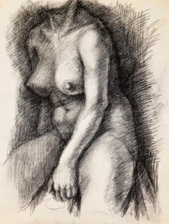 Vintage Untitled (Renaissance Female Nude Figure Study), 1964, Ian Hornak — Drawing