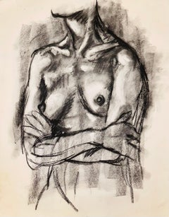 Sans titre (étude d'un nu féminin de la Renaissance), 1964, Ian Hornak - Dessin