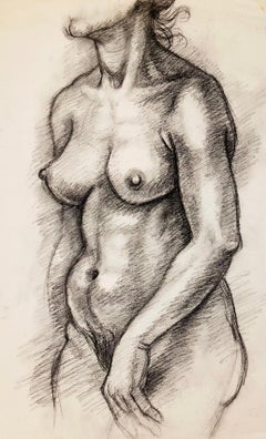 Untitled (Renaissance Female Nude Figure Study), 1964, Ian Hornak — Drawing