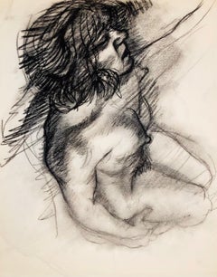Untitled (Renaissance Female Nude Figure Study), 1963, Ian Hornak — Drawing