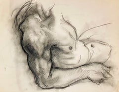 Untitled (Renaissance Male Nude Figure Study), 1963, Ian Hornak — Drawing