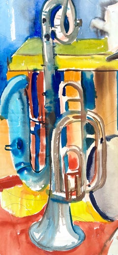 Ian Hornak, Still Life with Brass Instruments, Circa 1963