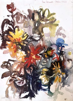 Ian Hornak, Expressionist Floral Bouquet, 1963