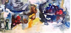 Ian Hornak, Still Life with Fruit Bowls and Yellow Flowers, Circa 1963