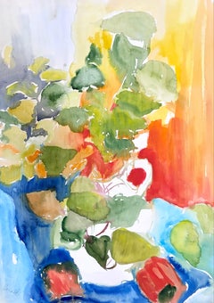 Ian Hornak, Still Life with Peppers and Green Leaves, Circa 1963