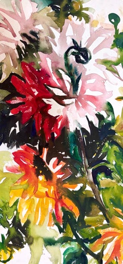 Ian Hornak, Floral Study with Red and Yellow Blossoms, 1963