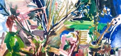 Ian Hornak, „Frau beim Blumenarrangieren in einem Innenraum“, CIRCA 1963