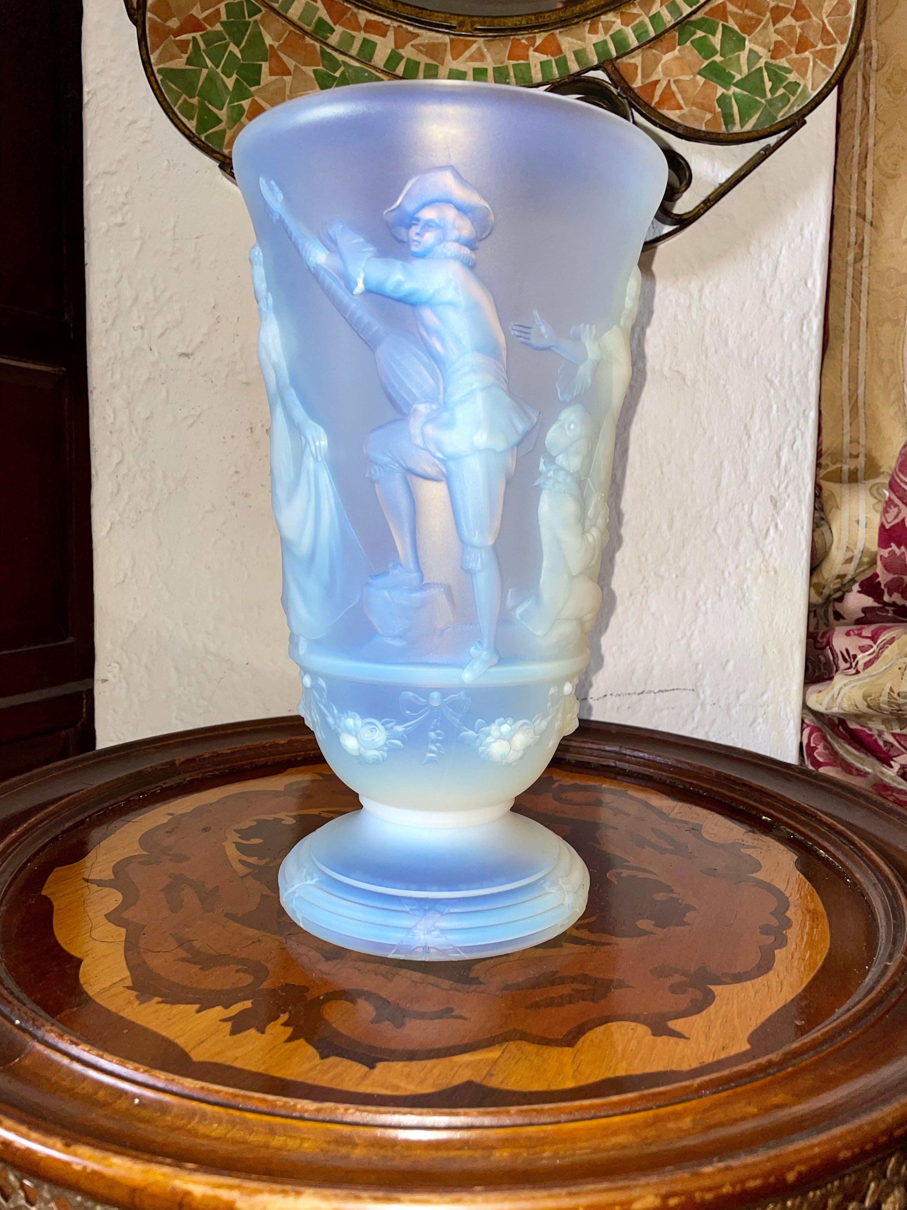 Estilo Sabino - Raro Jarrón Menuet Translúcido 3D - ¡Firmado! 4