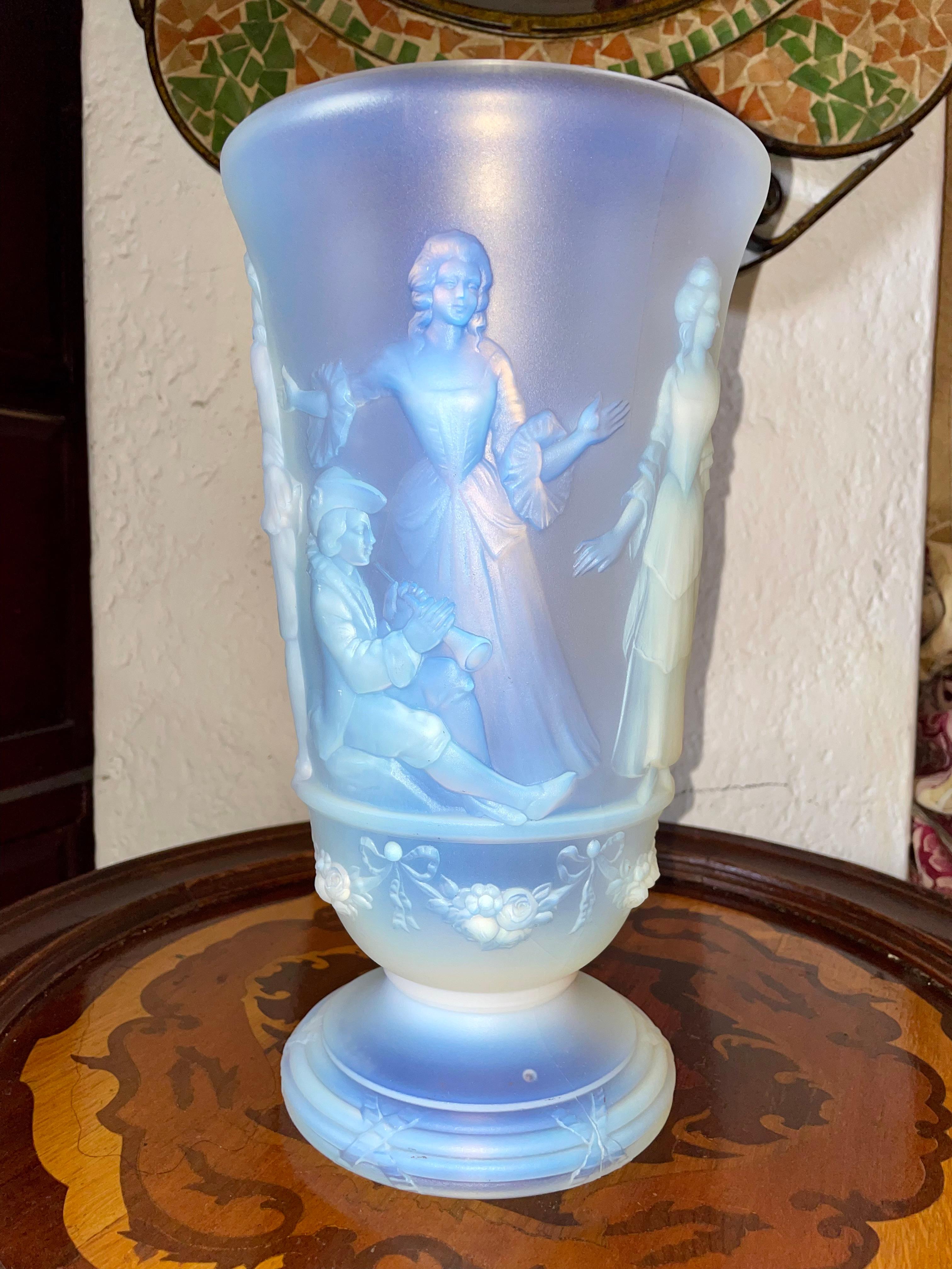 Estilo Sabino - Raro Jarrón Menuet Translúcido 3D - ¡Firmado! 5