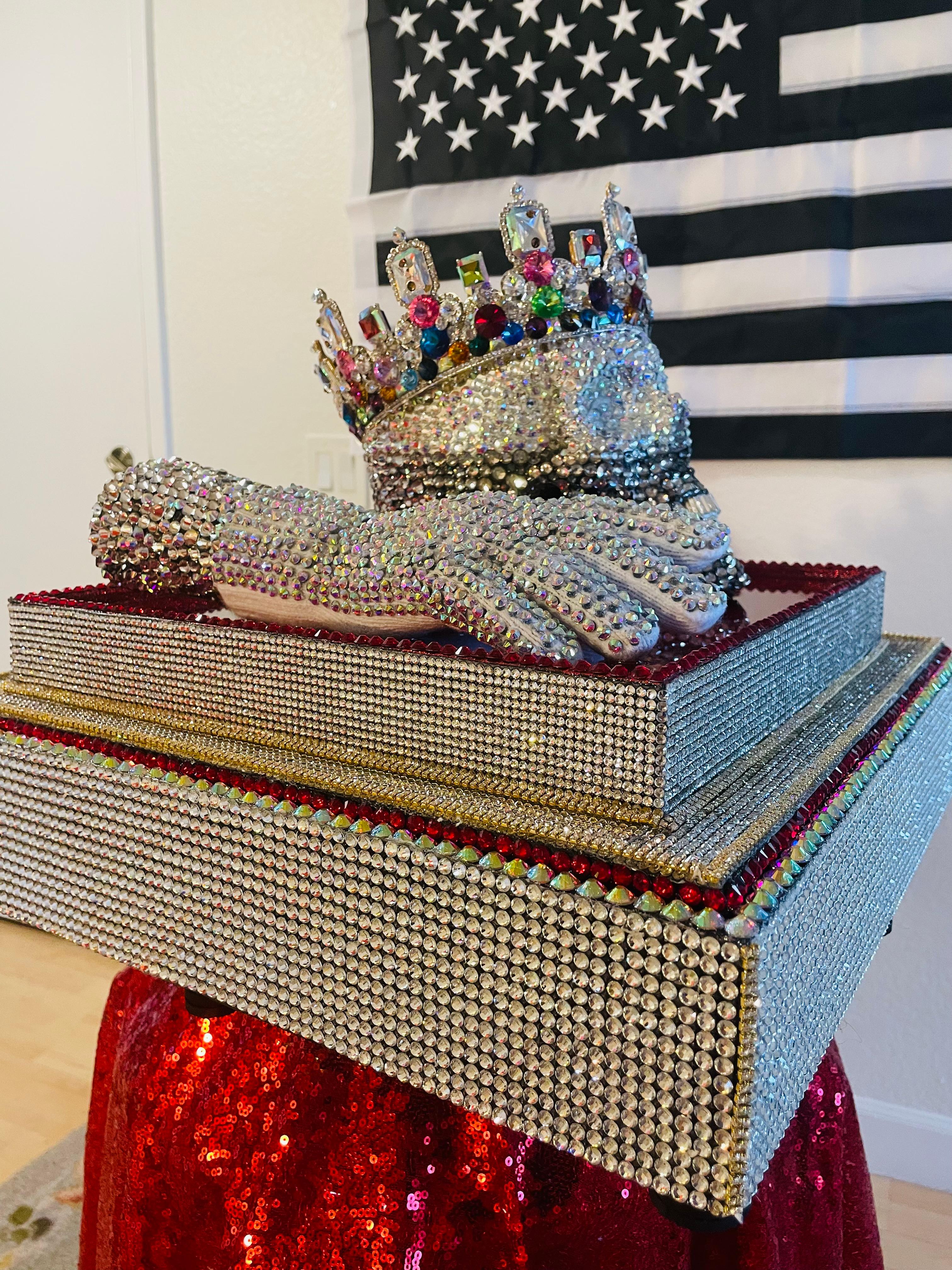 THE ULTIMATE KING OF POP (kull+CustomBase+Crown+Glove Replica)    en vente 4
