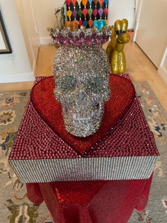 BETTY WHITE: Queen Of Humor+Animal Rights (Swarovski Skull & CustomBase+Crown)