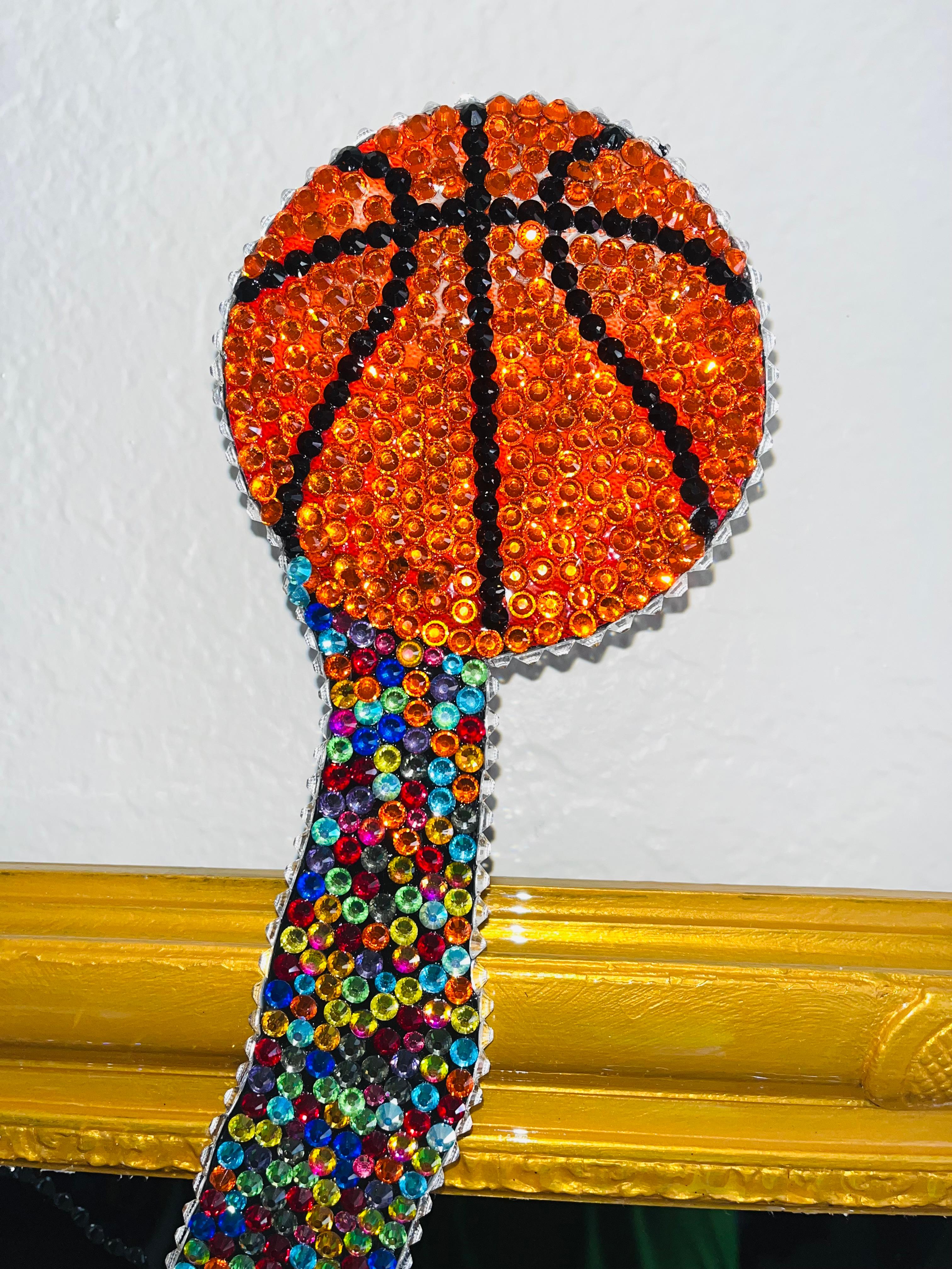 Michael Jordan: Basketball Art (Original And One Of A Kind Swarovski Piece)    7