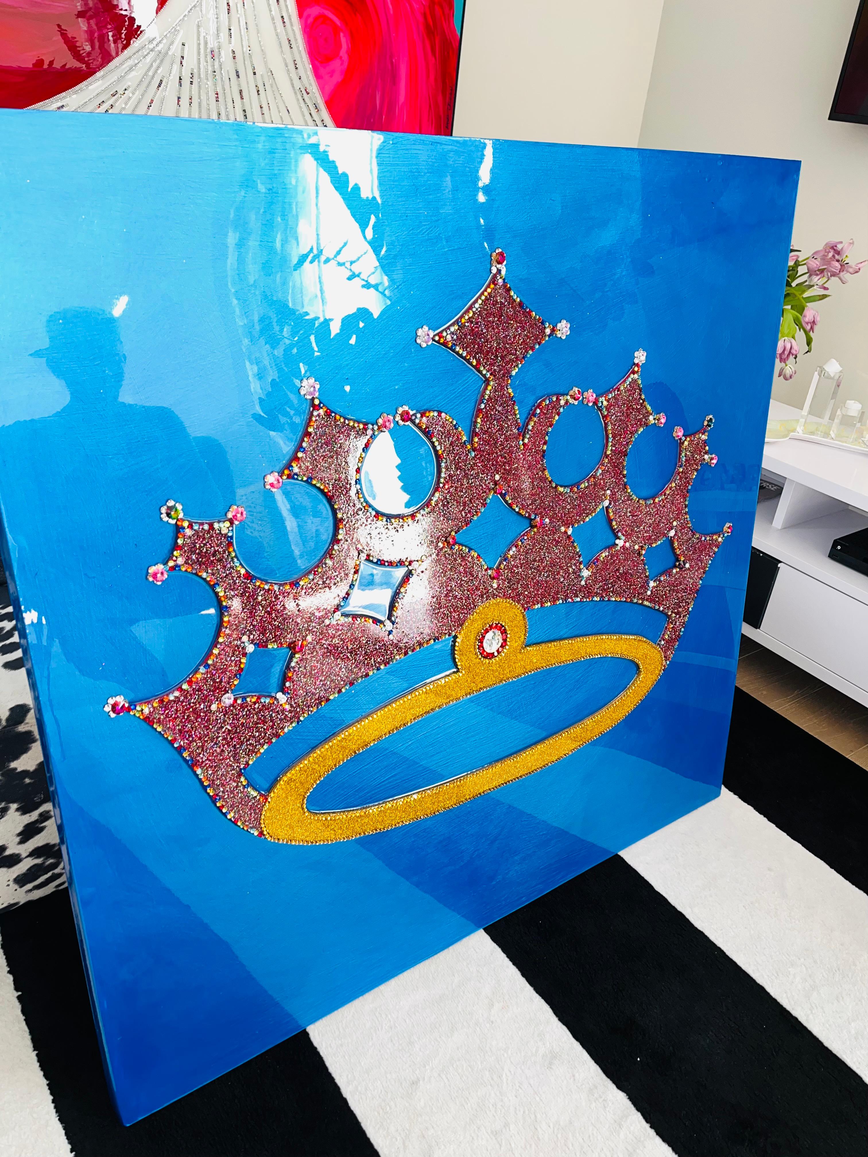 >>LIMITED TIME SALE<<

***Looking for one of kind precious high ending gift that no one else will have? This is one of them!***

Absolutely and positively ONE OF A KIND Crown Celebrating Queen Elizabeth's 70th Anniversary Jubilee encrusted with