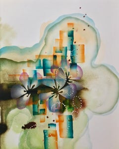 « Terra Study », aquarelle, abstrait, art contemporain, artiste émergent