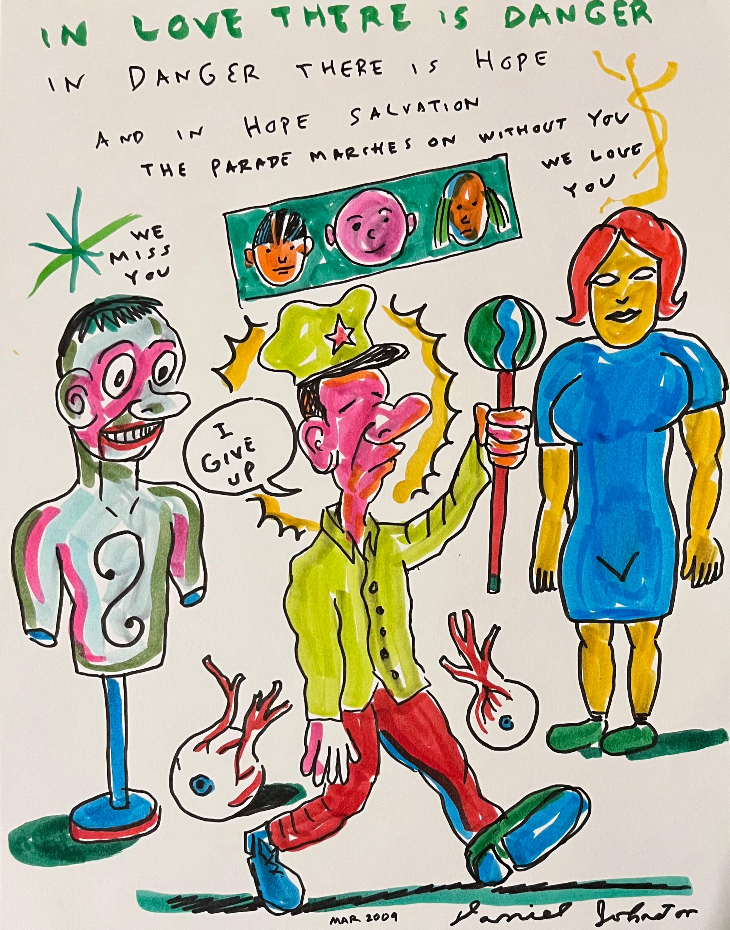 Daniel Johnston è stato un prolifico artista visivo e musicista. Negli anni '90 ha guadagnato un seguito di culto quando Kurt Cobain indossò una maglietta con l'illustrazione della rana dell'artista, tratta dalla copertina dell'album Hi, How Are You