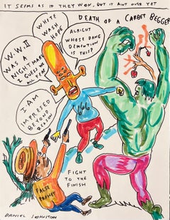 Dans Seems As If They Won, Daniel Johnston, dessin sur papier, artiste pop outsider