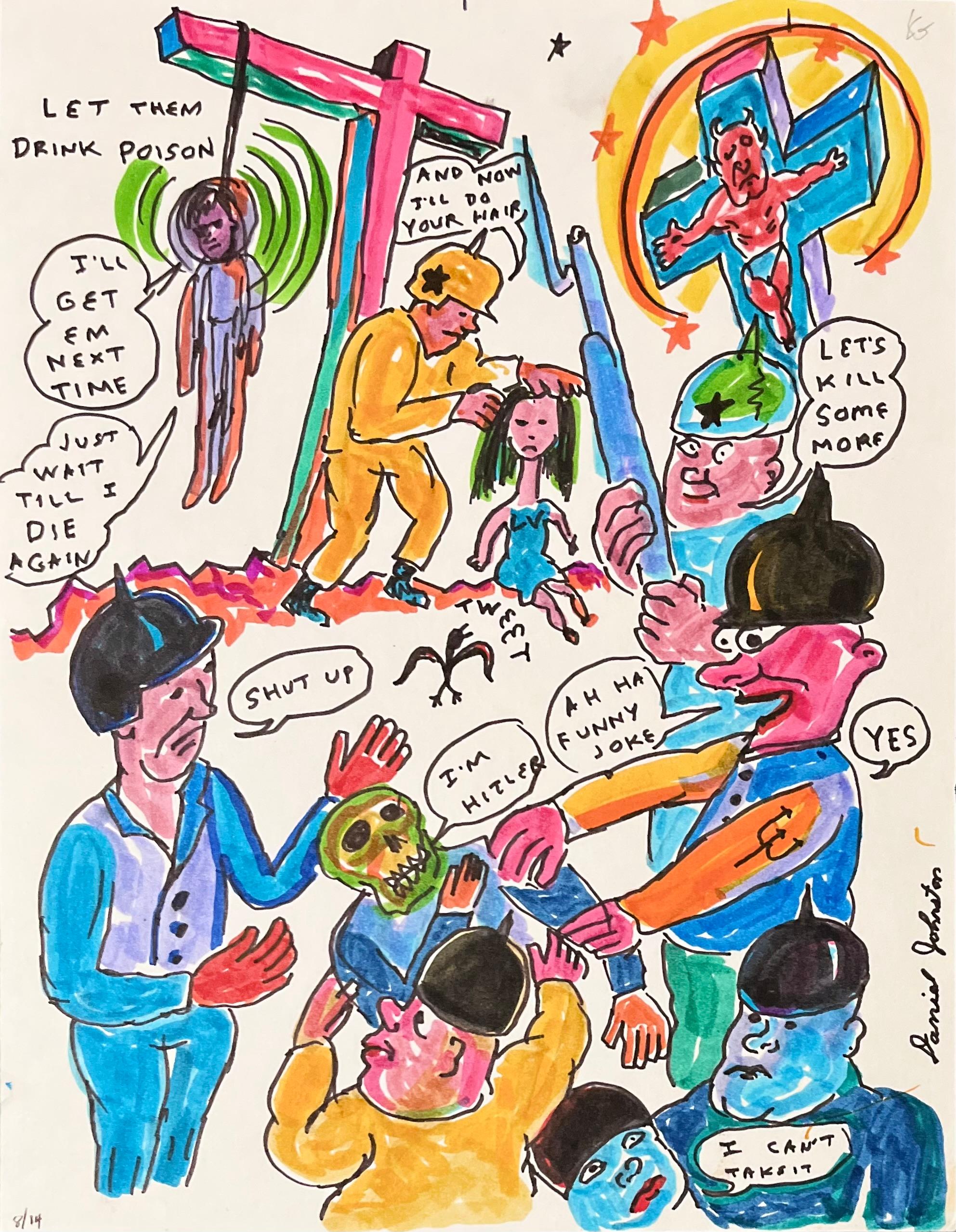 Daniel Johnston était un artiste visuel et un musicien prolifique. Il est devenu culte dans les années 1990 lorsque Kurt Cobain a porté un T-shirt avec l'illustration de la grenouille de l'artiste, tirée de la pochette de son album Hi, How Are You