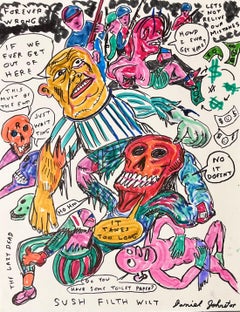 Que beban veneno - Daniel Johnston, Dibujo a dos caras, Artista Pop Outsider