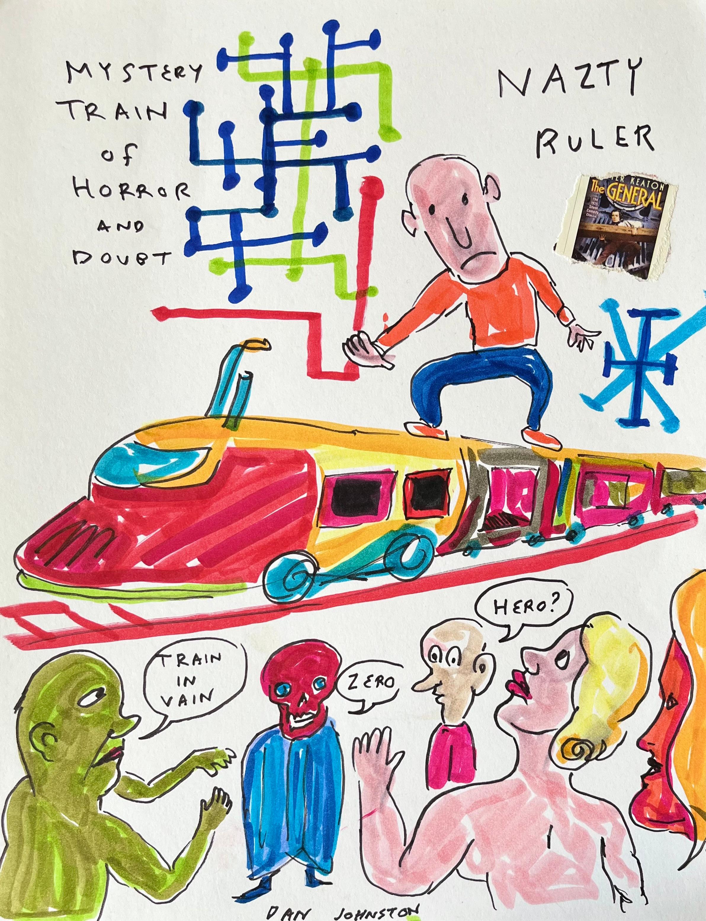 Daniel Johnston war ein produktiver bildender Künstler und Musiker. In den 1990er Jahren erlangte er Kultstatus, als Kurt Cobain bei den MTV Video Music Awards ein T-Shirt mit der Froschillustration des Künstlers vom Cover seines Albums Hi, How Are