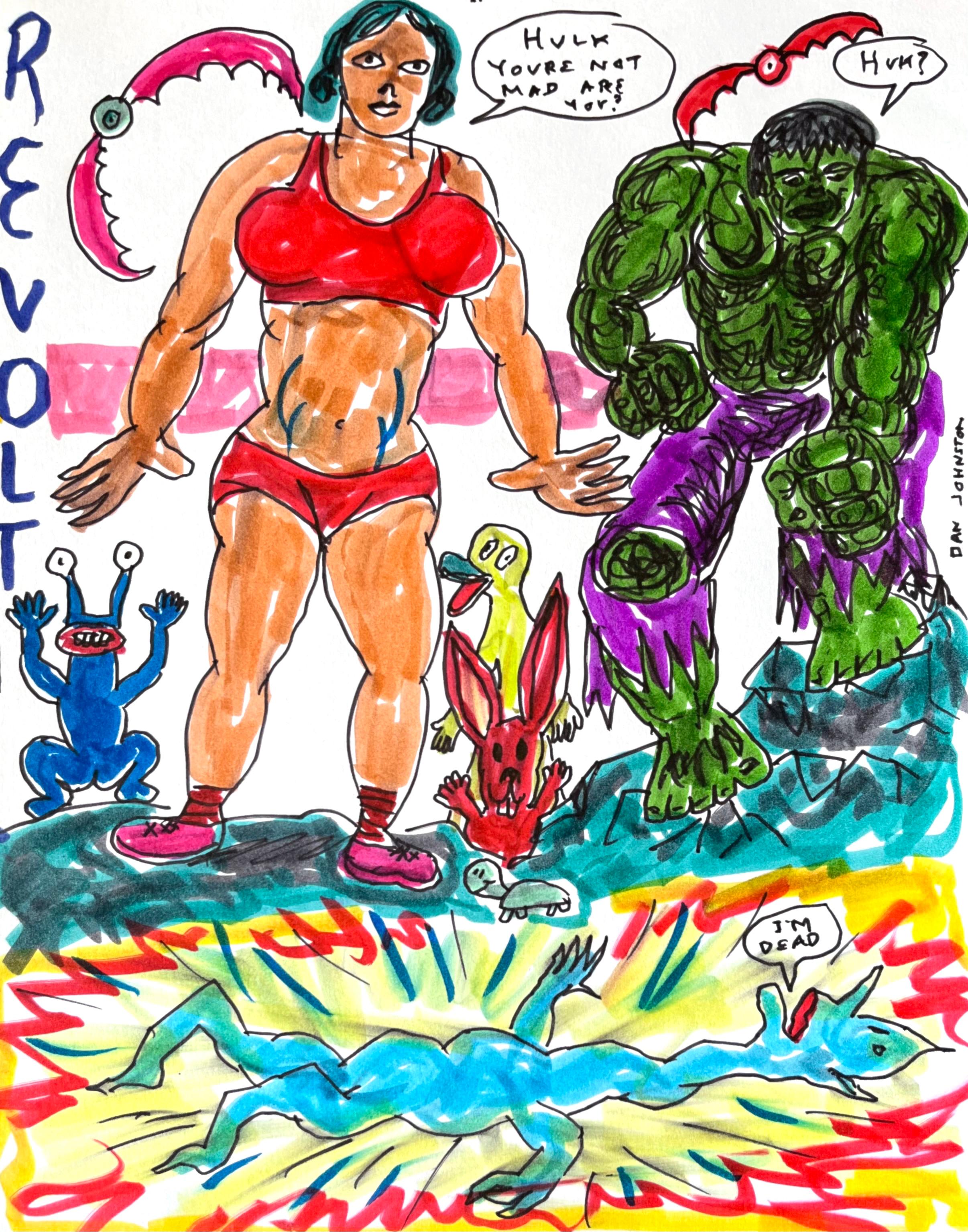Daniel Johnston war ein produktiver bildender Künstler und Musiker. In den 1990er Jahren erlangte er Kultstatus, als Kurt Cobain bei den MTV Video Music Awards ein T-Shirt mit der Froschillustration des Künstlers vom Cover seines Albums Hi, How Are