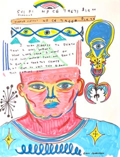 Sci Fi Classics - Daniel Johnston, Original Drawing, Austin, Texas Pop Artist